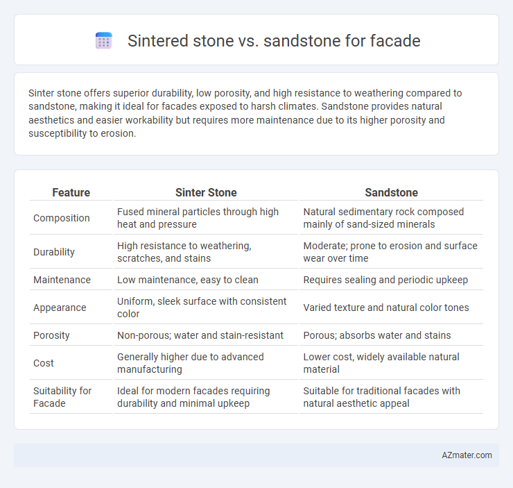 Sintered stone vs. sandstone for facade - What is The Difference?