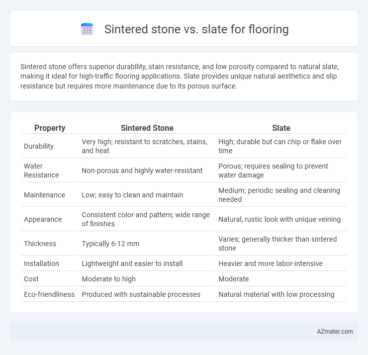 Sintered stone vs. slate for flooring - What is The Difference?