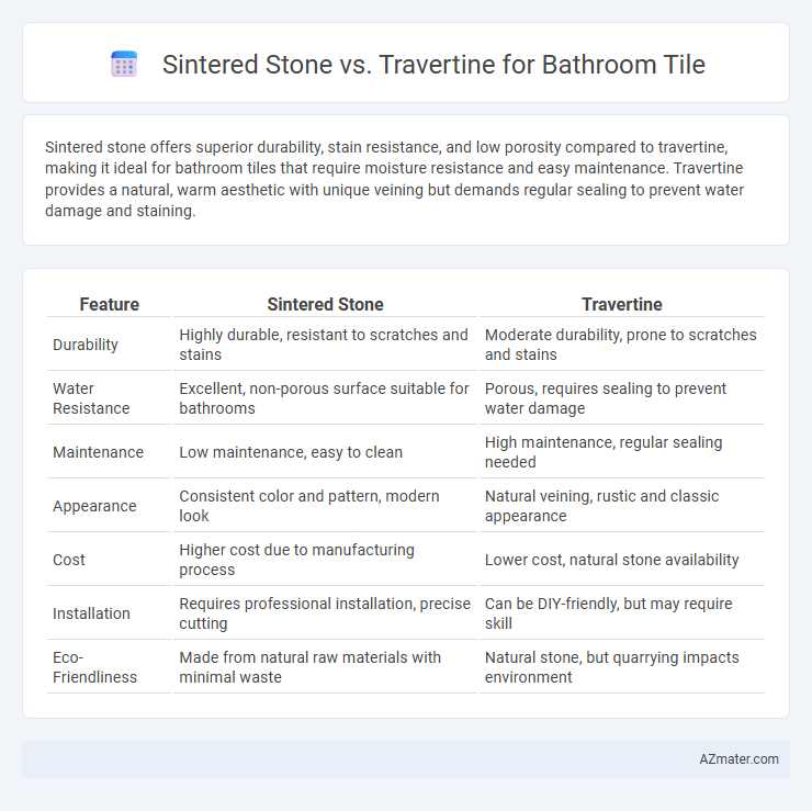 Sintered Stone vs. Travertine for Bathroom Tile - What is The Difference?