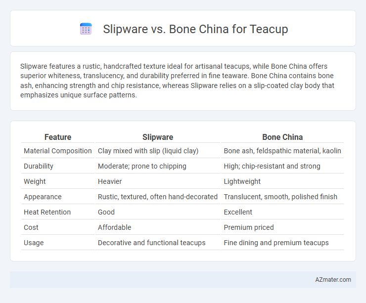 Slipware vs. Bone China for Teacup - What is The Difference?