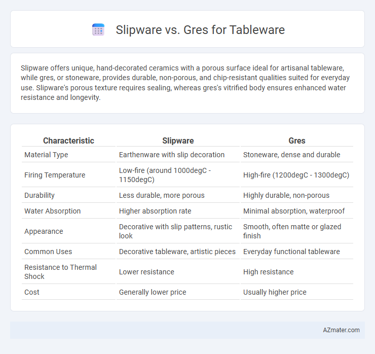 Slipware vs. Gres for Tableware - What is The Difference?