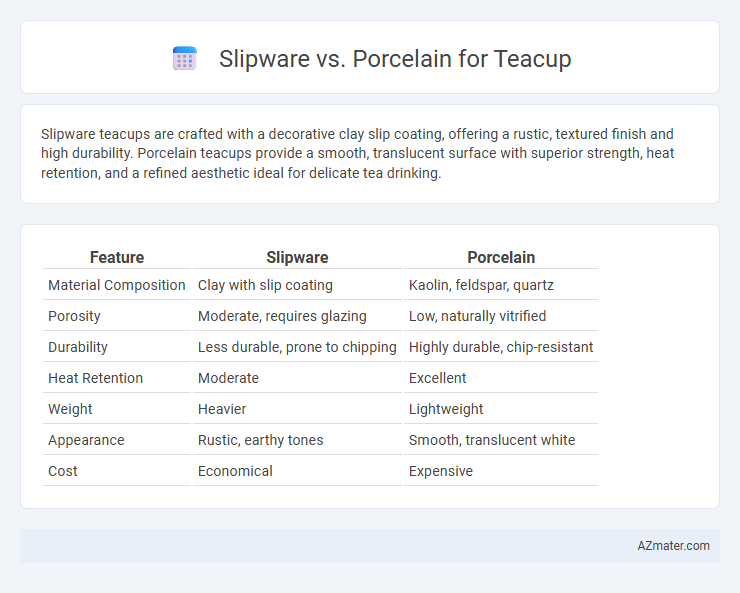 Slipware vs. Porcelain for Teacup - What is The Difference?