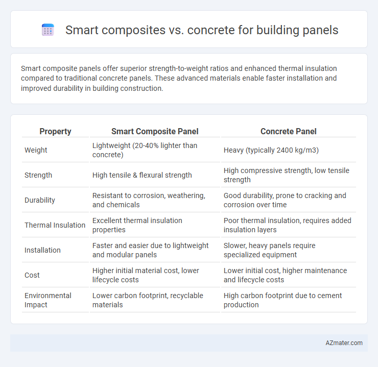 Smart composites vs. concrete for building panels - What is The Difference?
