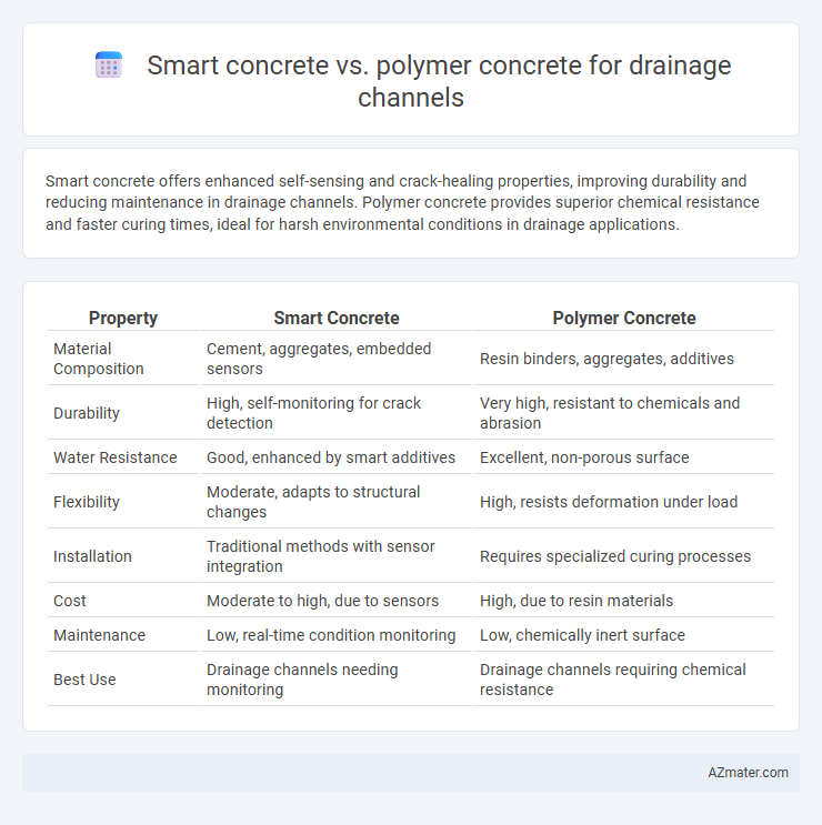 Smart concrete vs. polymer concrete for drainage channels - What is The Difference?