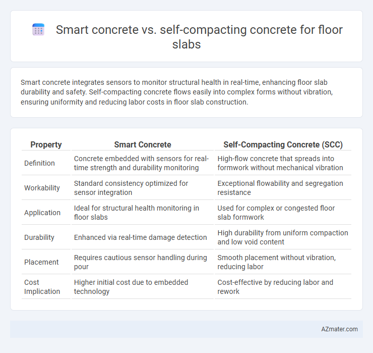 Smart concrete vs. self-compacting concrete for floor slabs - What is The Difference?