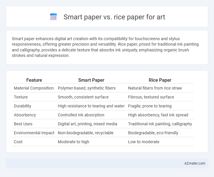 Smart paper vs. rice paper for art - What is The Difference?
