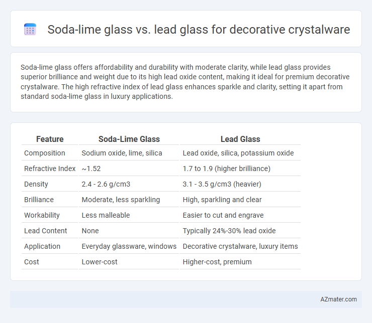 Soda-lime glass vs. lead glass for decorative crystalware - What is The Difference?
