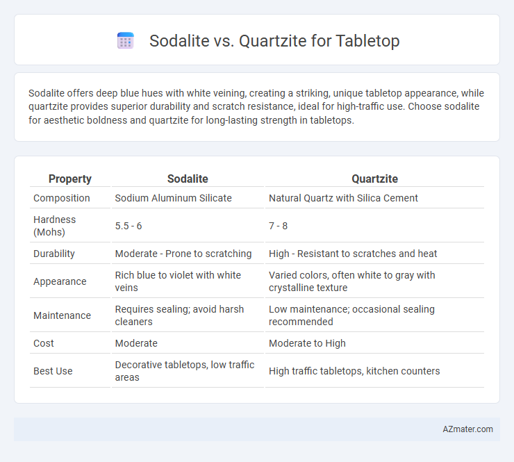 Sodalite vs. Quartzite for Tabletop - What is The Difference?