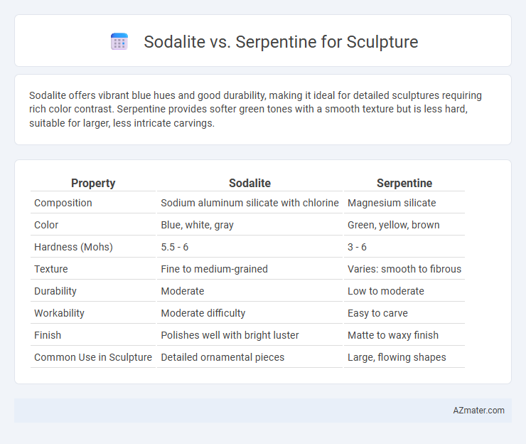 Sodalite vs. Serpentine for Sculpture - What is The Difference?