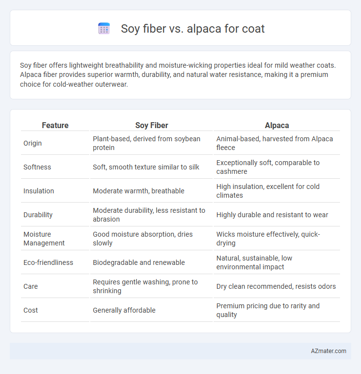 Soy fiber vs. alpaca for coat - What is The Difference?