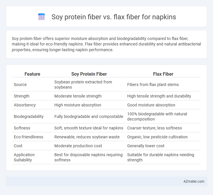 Soy protein fiber vs. flax fiber for napkins - What is The Difference?