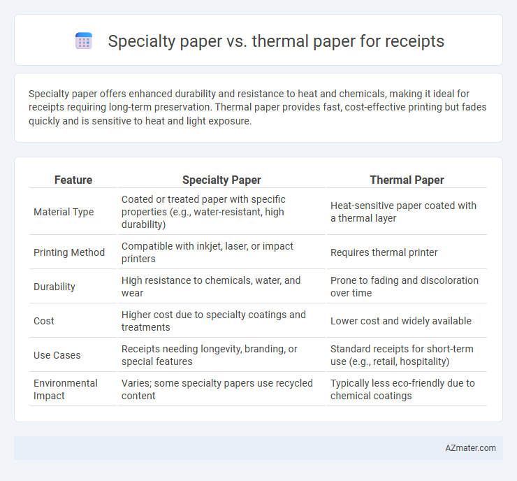 Specialty paper vs. thermal paper for receipts - What is The Difference?