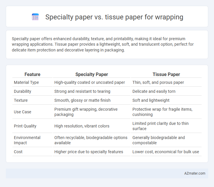 Specialty paper vs. tissue paper for wrapping - What is The Difference?