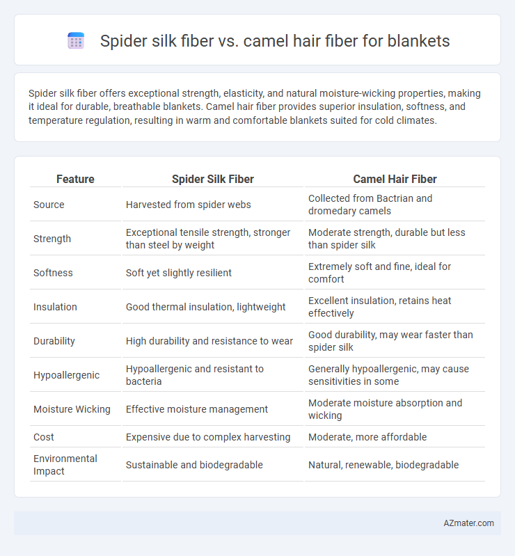 Spider silk fiber vs. camel hair fiber for blankets - What is The Difference?