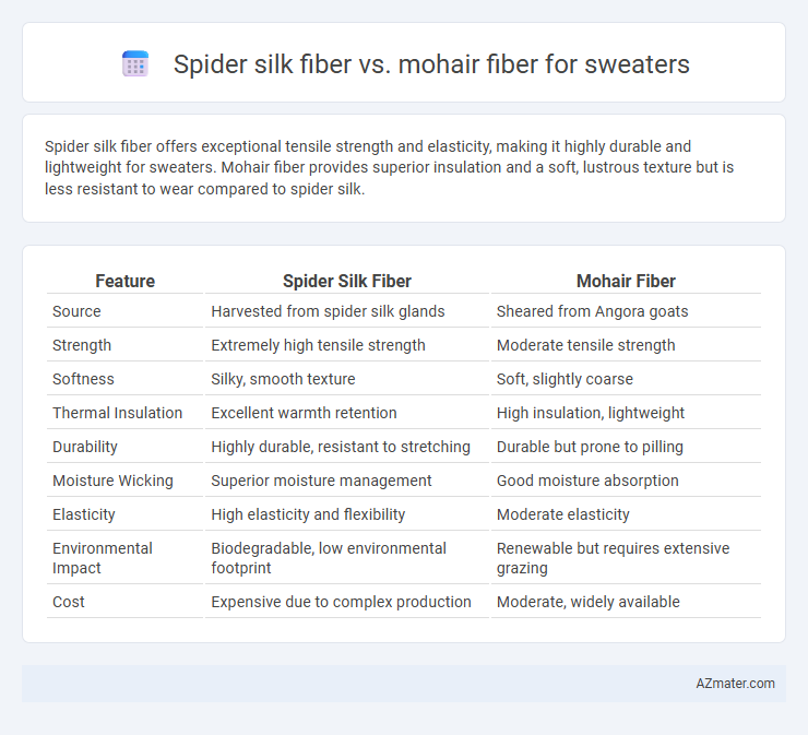Spider silk fiber vs. mohair fiber for sweaters - What is The Difference?