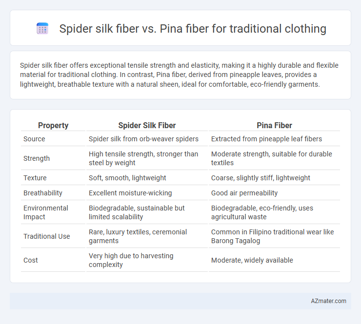 Spider silk fiber vs. Pina fiber for traditional clothing - What is The Difference?