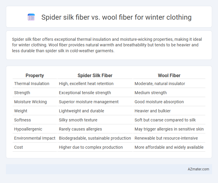 Spider silk fiber vs. wool fiber for winter clothing - What is The Difference?