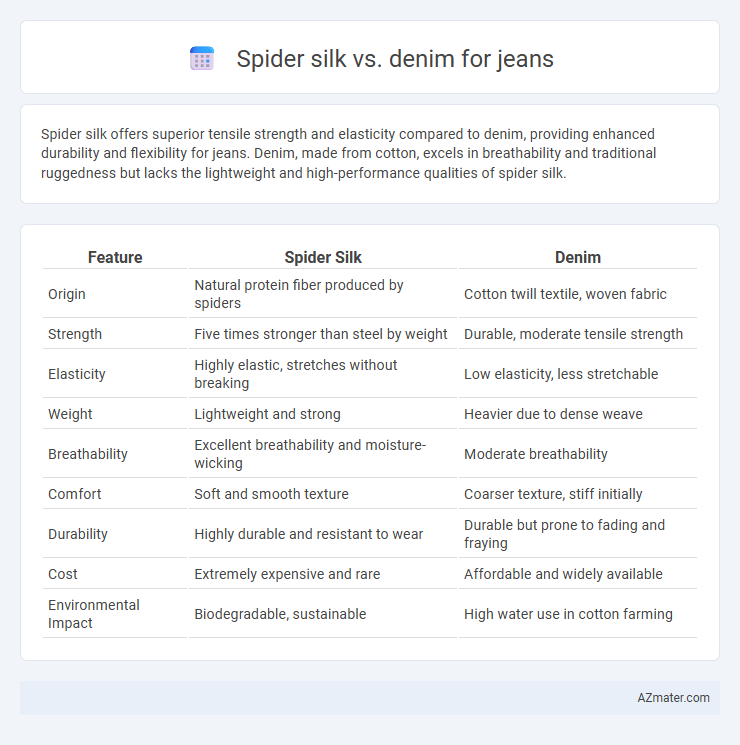 Spider silk vs. denim for jeans - What is The Difference?