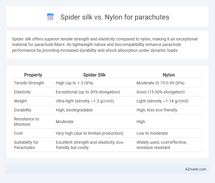Spider silk vs. Nylon for parachutes - What is The Difference?
