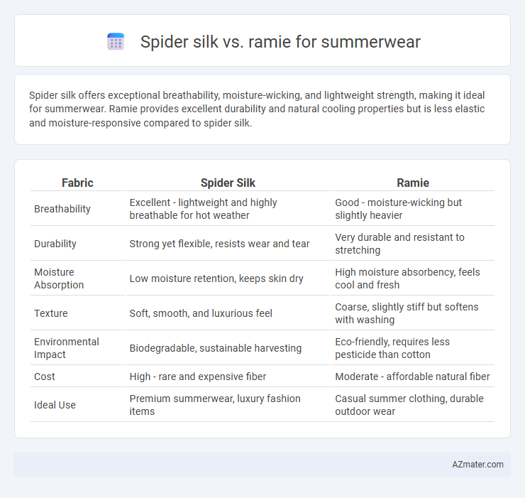 Spider silk vs. ramie for summerwear - What is The Difference?