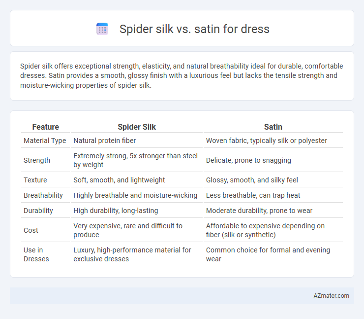 Spider silk vs. satin for dress - What is The Difference?
