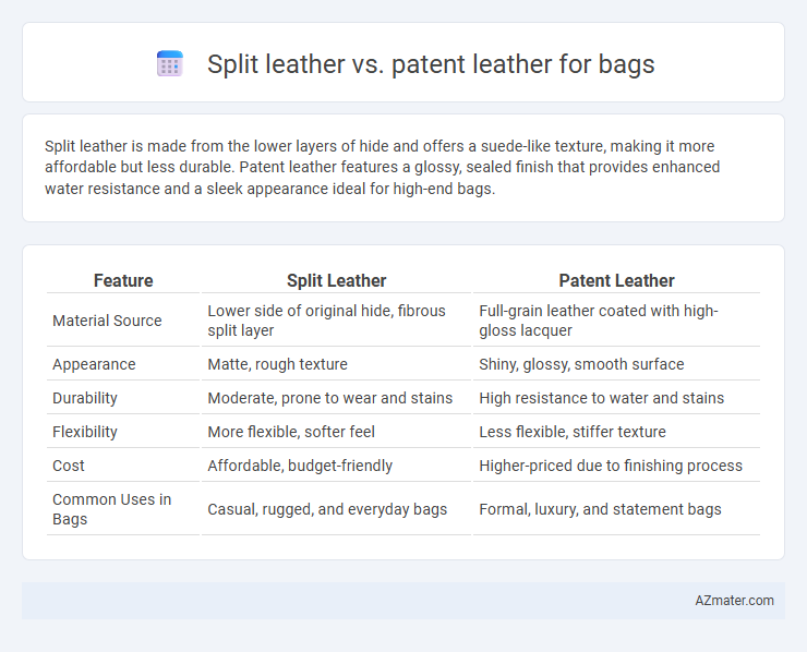 Split leather vs. patent leather for bags - What is The Difference?