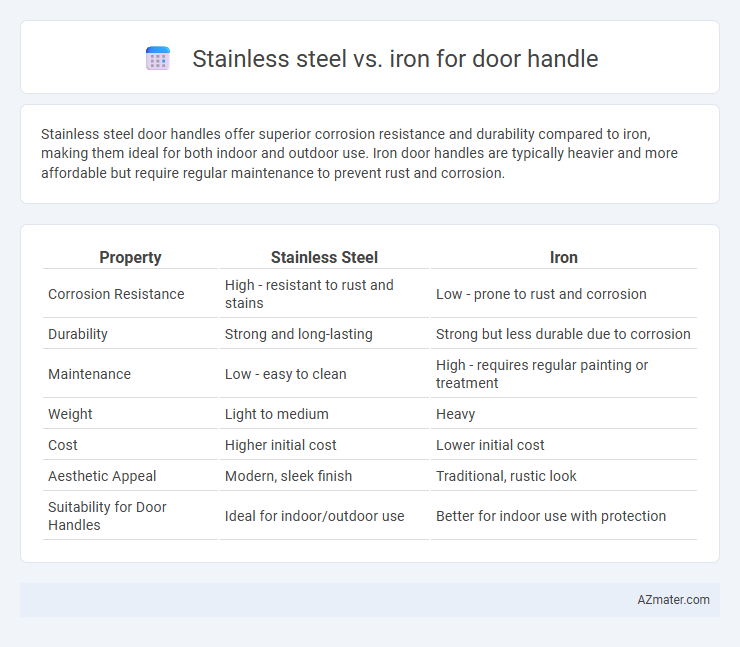 Stainless steel vs. iron for door handle - What is The Difference?