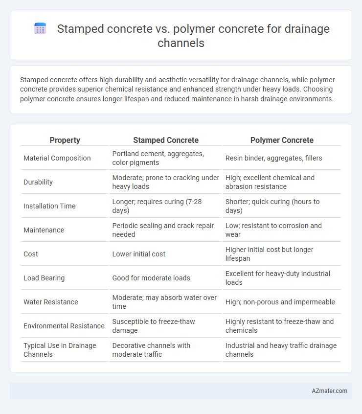 Stamped concrete vs. polymer concrete for drainage channels - What is The Difference?