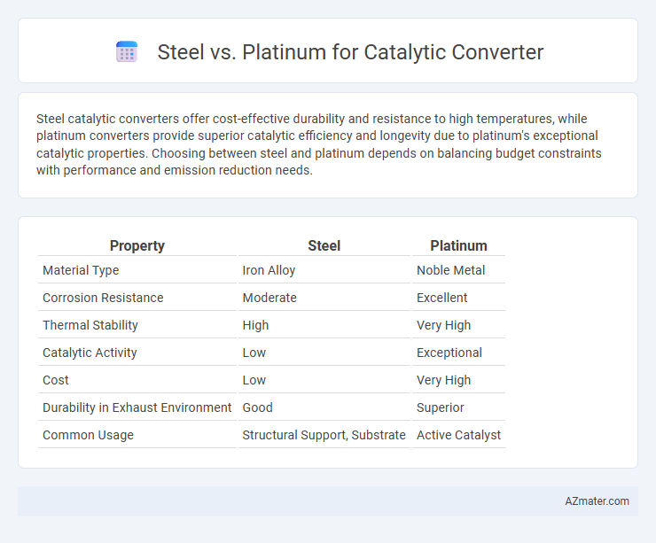 Steel vs. Platinum for Catalytic Converter - What is The Difference?