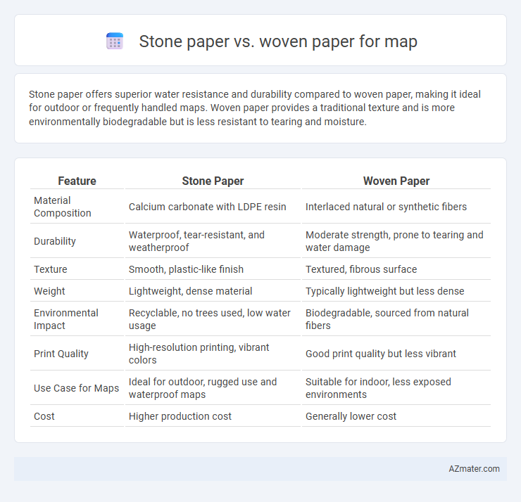 Stone paper vs. woven paper for map - What is The Difference?