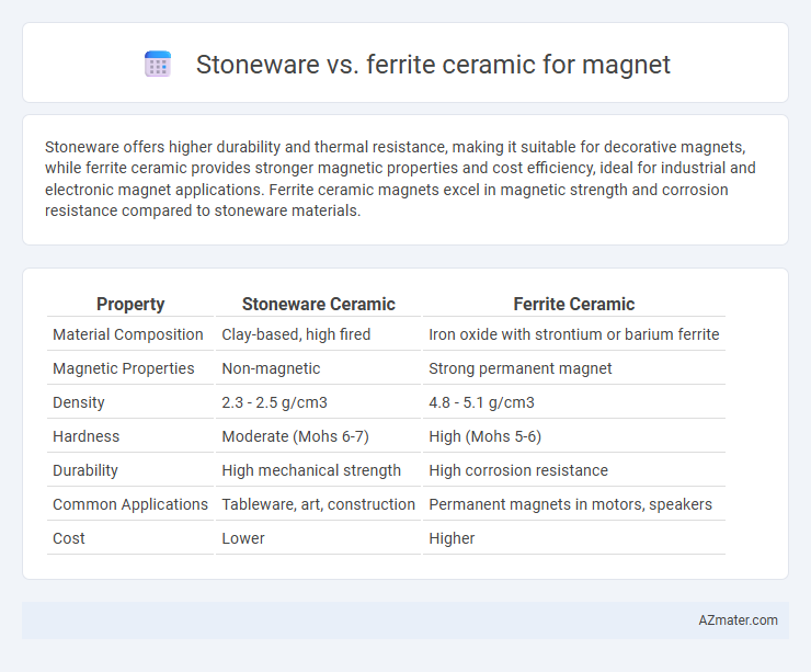 Stoneware vs. ferrite ceramic for magnet - What is The Difference?