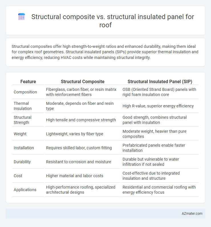Structural composite vs. structural insulated panel for roof - What is The Difference?