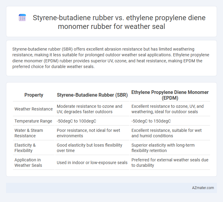Styrene-butadiene rubber vs. ethylene propylene diene monomer rubber for weather seal - What is The Difference?