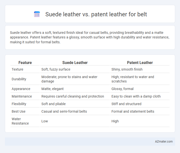 Suede leather vs. patent leather for belt - What is The Difference?