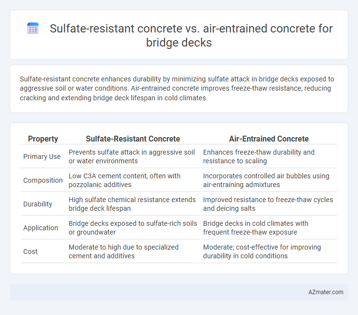 Sulfate-resistant concrete vs. air-entrained concrete for bridge decks - What is The Difference?