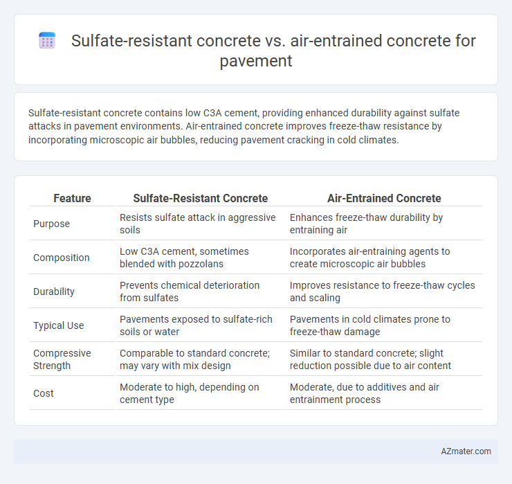 Sulfate-resistant concrete vs. air-entrained concrete for pavement - What is The Difference?