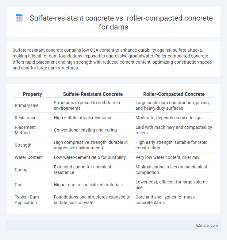 Sulfate-resistant concrete vs. roller-compacted concrete for dams - What is The Difference?