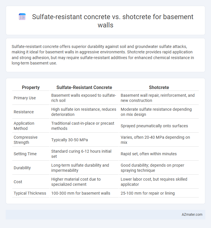 Sulfate-resistant concrete vs. shotcrete for basement walls - What is The Difference?