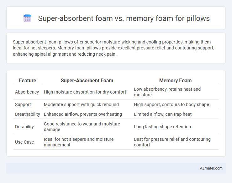 Super-absorbent foam vs. memory foam for pillows - What is The Difference?