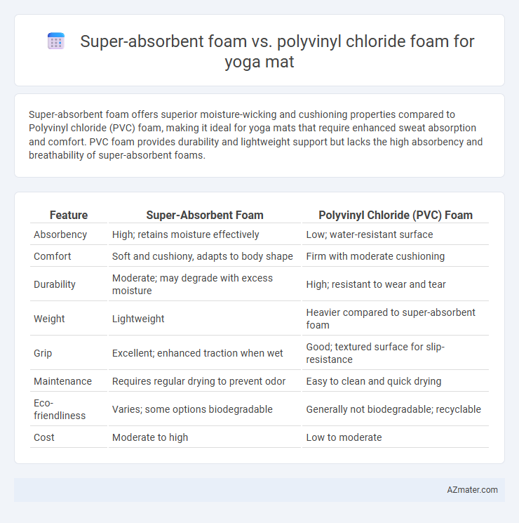 Super-absorbent foam vs. polyvinyl chloride foam for yoga mat - What is The Difference?