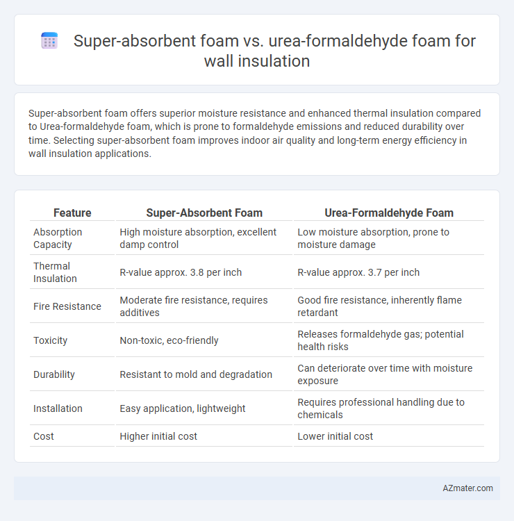 Super-absorbent foam vs. urea-formaldehyde foam for wall insulation - What is The Difference?