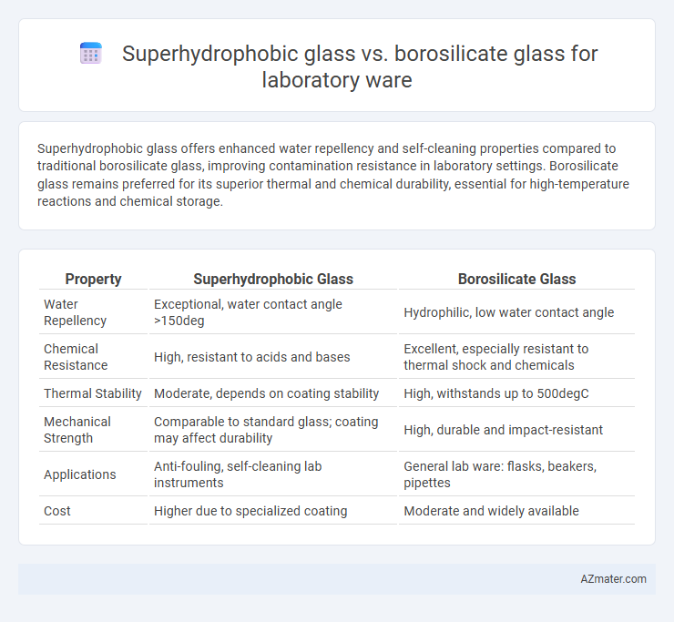 Superhydrophobic glass vs. borosilicate glass for laboratory ware - What is The Difference?