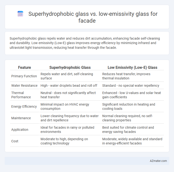 Superhydrophobic glass vs. low-emissivity glass for facade - What is The Difference?