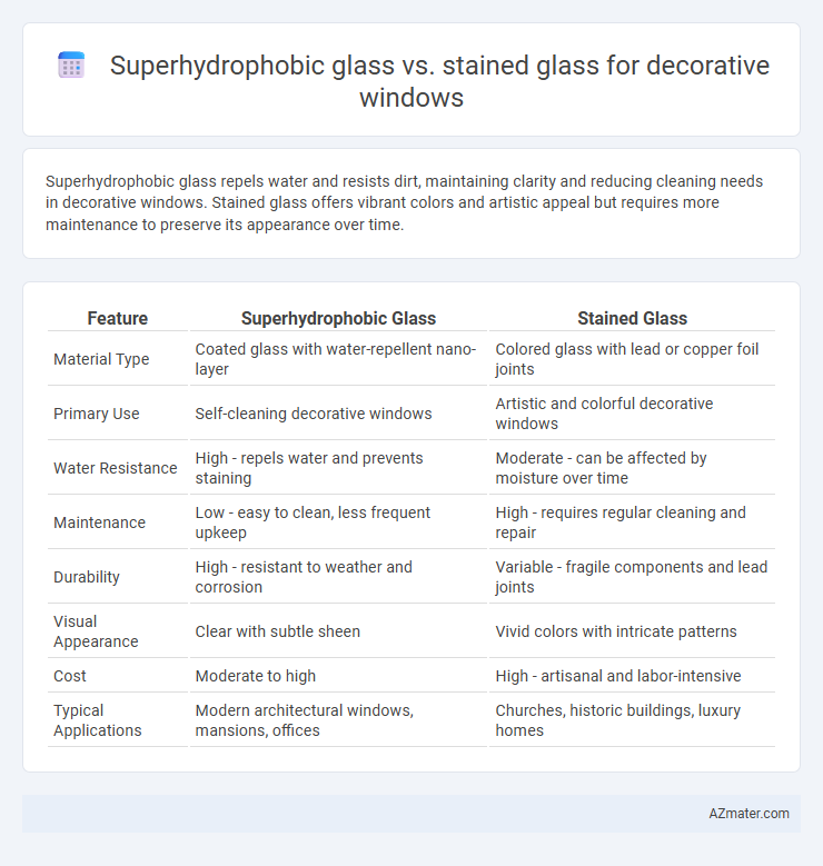 Superhydrophobic glass vs. stained glass for decorative windows - What is The Difference?