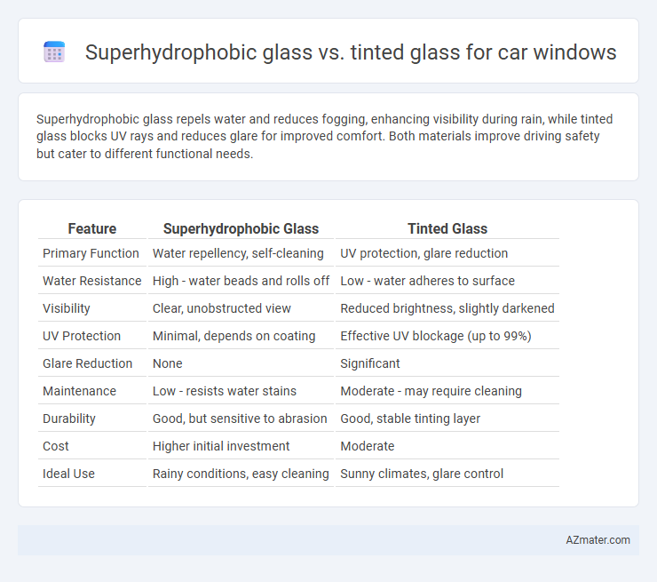 Superhydrophobic glass vs. tinted glass for car windows - What is The Difference?