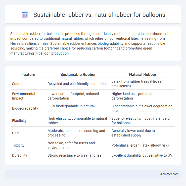 Sustainable rubber vs. natural rubber for balloons - What is The Difference?