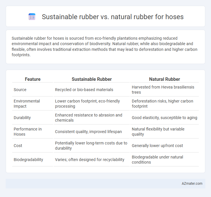 Sustainable rubber vs. natural rubber for hoses - What is The Difference?