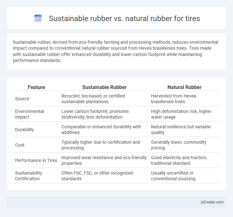 Sustainable rubber vs. natural rubber for tires - What is The Difference?