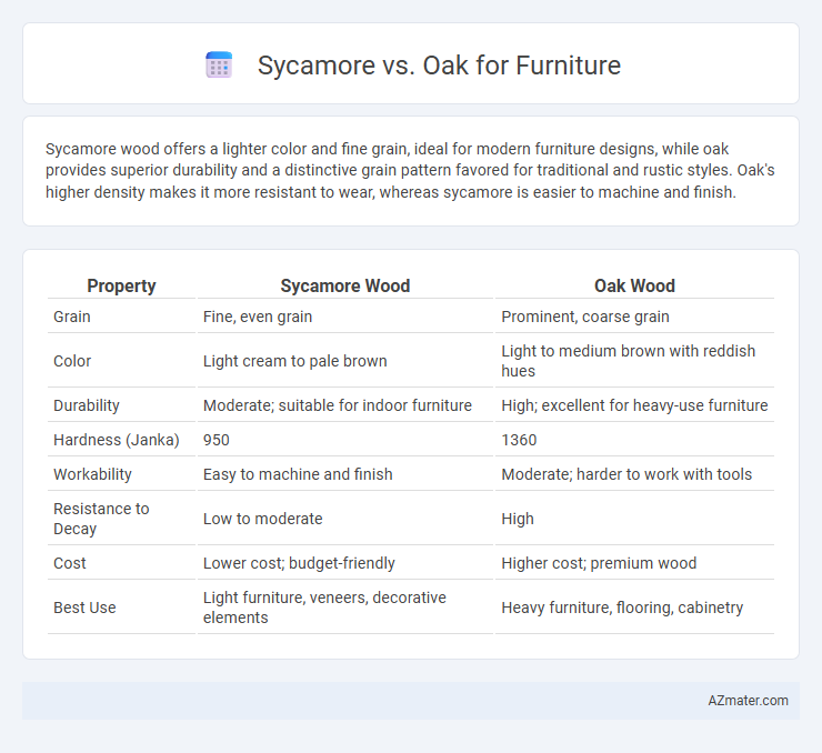 Sycamore vs. Oak for Furniture - What is The Difference?