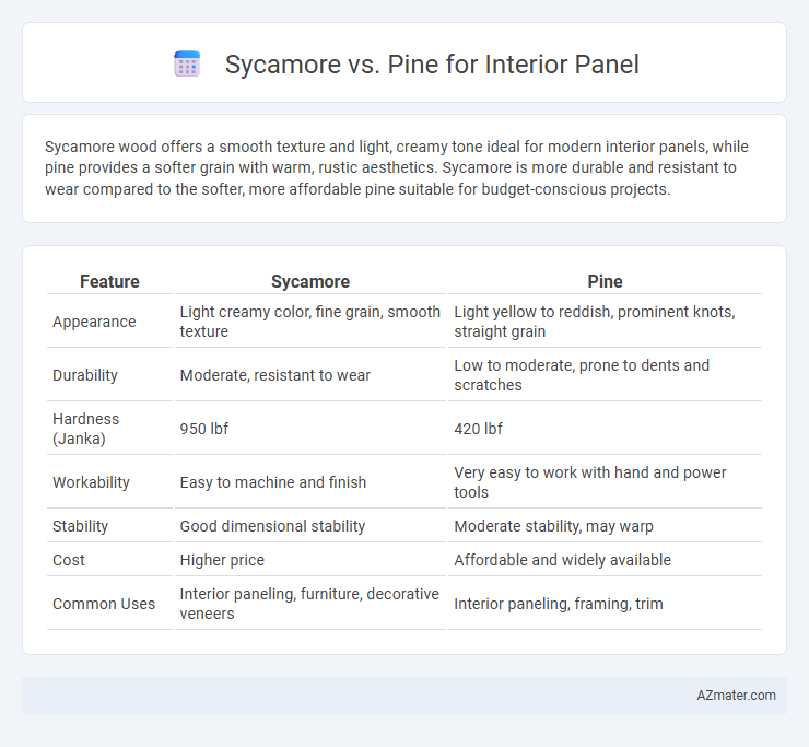 Sycamore vs. Pine for Interior Panel - What is The Difference?